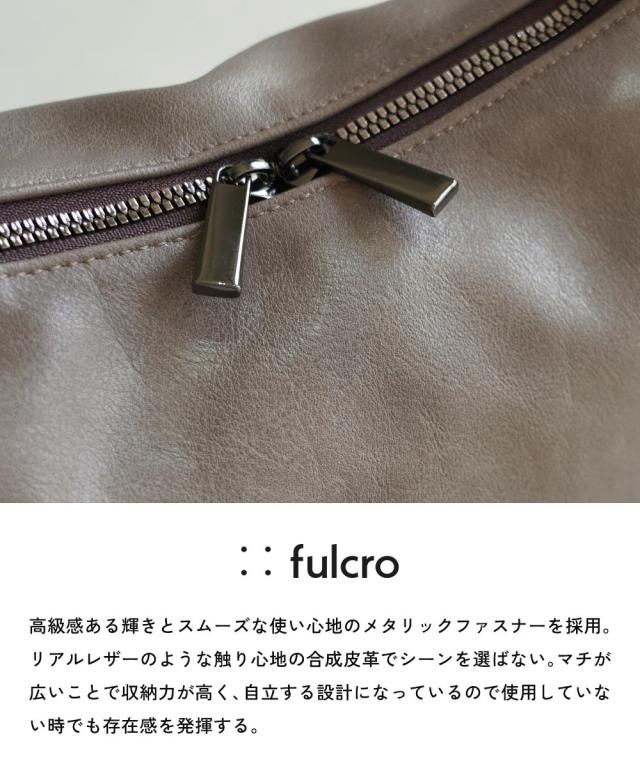 レディース fulcro フルクロ R ハーフ ムーン型 ショルダー バッグ A4対応 春 夏 秋 冬 斜め掛け かばん バック かわいい おしゃれ ニッセン nissen_2