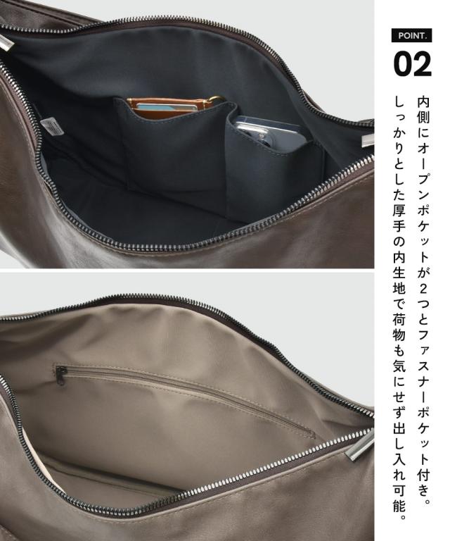 レディース fulcro フルクロ R ハーフ ムーン型 ショルダー バッグ A4対応 春 夏 秋 冬 斜め掛け かばん バック かわいい おしゃれ ニッセン nissen_4