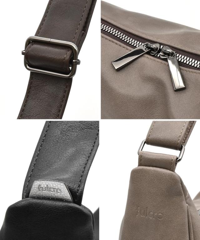 レディース fulcro フルクロ R ハーフ ムーン型 ショルダー バッグ A4対応 春 夏 秋 冬 斜め掛け かばん バック かわいい おしゃれ ニッセン nissen_8