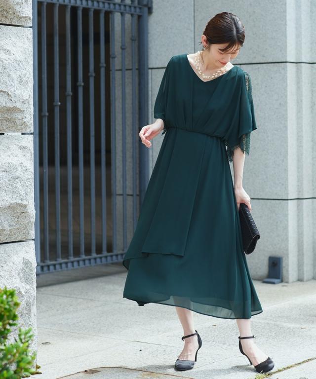 パーティドレス ワンピース レディース 結婚式 パーティー ドレス アシメオーバー スカート 春 夏 秋 冬 二次会 披露宴 お呼ばれ | 4L/5L | ニッセン nissen_6