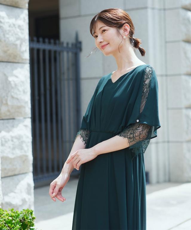 パーティドレス ワンピース レディース 結婚式 パーティー ドレス アシメオーバー スカート 春 夏 秋 冬 二次会 披露宴 お呼ばれ | 4L/5L | ニッセン nissen_9