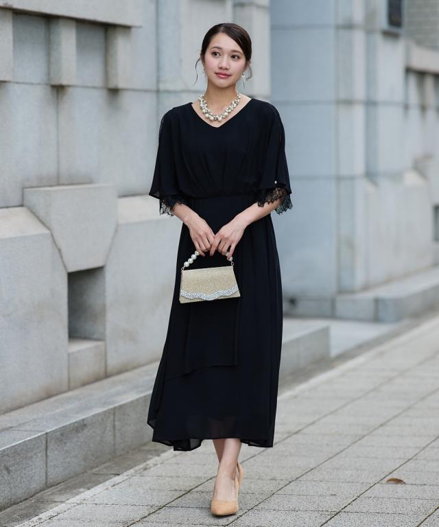 パーティドレス ワンピース レディース 結婚式 パーティー ドレス アシメオーバー スカート 春 夏 秋 冬 二次会 披露宴 お呼ばれ | 4L/5L | ニッセン nissen_11