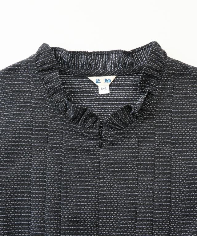 ワンピース ひざ丈 久留米織 チュニック アトランダム 秋 冬 | M〜L/LL〜3L | ニッセン nissen
