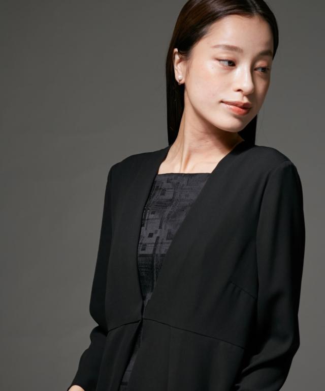 喪服 礼服 ブラックフォーマル レディース 日本製米沢織生地使用 防