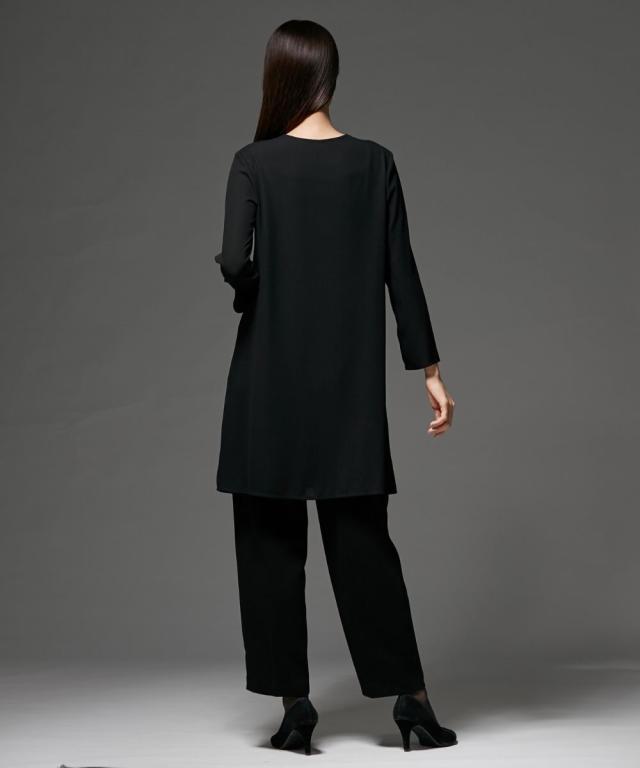 喪服 礼服 ブラックフォーマル レディース 日本製米沢織生地使用 防