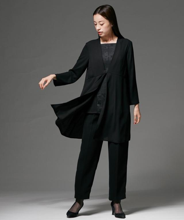 喪服 礼服 ブラックフォーマル レディース 日本製米沢織生地使用 防