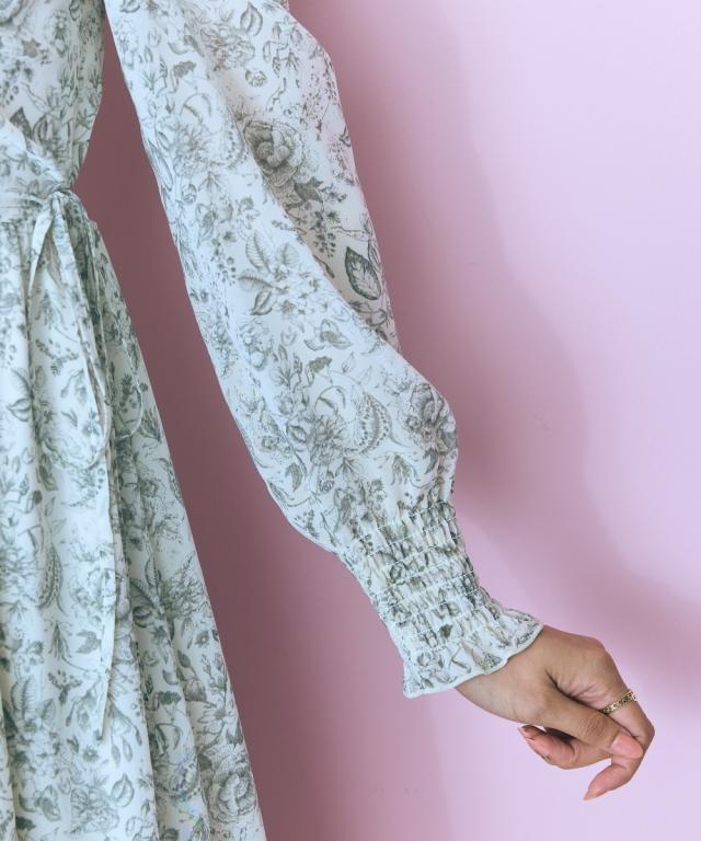 ワンピース ロング マキシ レディース シャーリング デザイン marun ひざ下 | 6L/8L/10L | ニッセン nissen ワンピース ロング マキシ レディース シャーリング デザイン marun