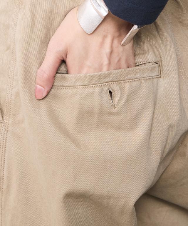 ストレートパンツ レディース 綿100％ チノ パンツ シックスタイル 春