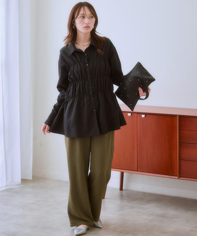 【新品ダクなし】ADORE チュニック 23AW＊Wings掲載＊【L】【ウォッシャブル】シャツレイヤー