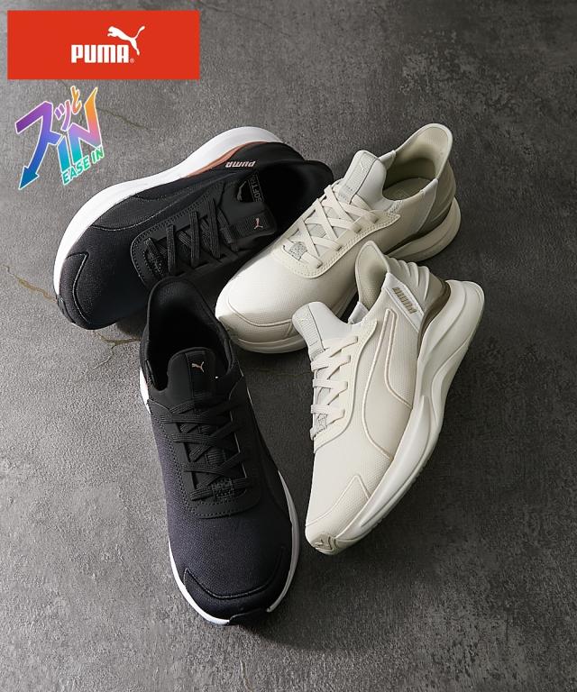 プーマ レディース SOFTRIDE ハーモニー レース EASE IN 春 夏 秋 冬 靴 シューズ | 22.5〜25.5cm | ニッセン nissen