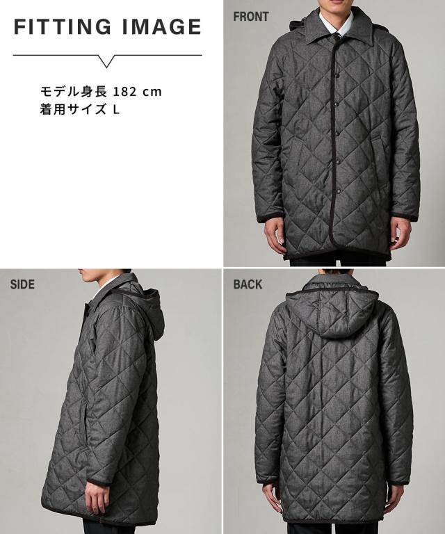 コート アウター メンズ フード取り外し可能 キルティング 冬 | M/L/LL | ニッセン nissen_10