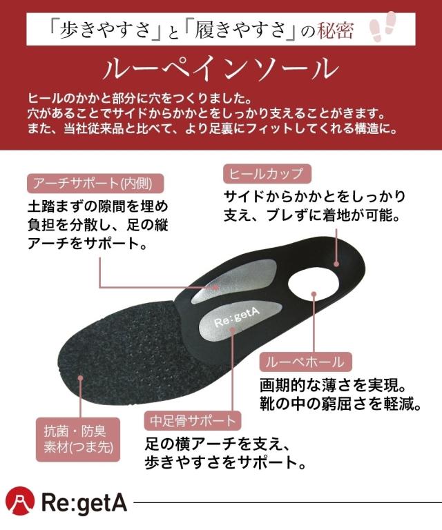 リゲッタ レディース ローヒール ストラップ パンプス 春 夏 秋 冬 靴 シューズ | 22.0〜22.5/23.0〜23.5/24.0〜24.5/25.0〜25.5cm | ニッセン nissen