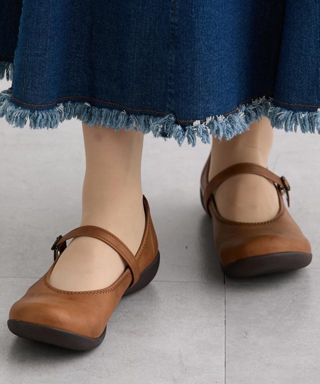 リゲッタ レディース ローヒール ストラップ パンプス 春 夏 秋 冬 靴 シューズ | 22.0〜22.5/23.0〜23.5/24.0〜24.5/25.0〜25.5cm | ニッセン nissen