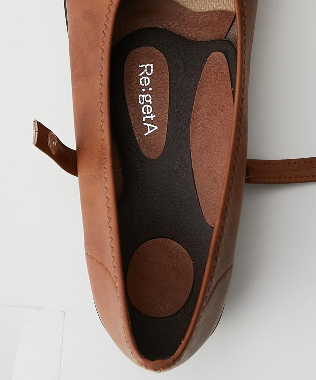 リゲッタ レディース ローヒール ストラップ パンプス 春 夏 秋 冬 靴 シューズ | 22.0〜22.5/23.0〜23.5/24.0〜24.5/25.0〜25.5cm | ニッセン nissen