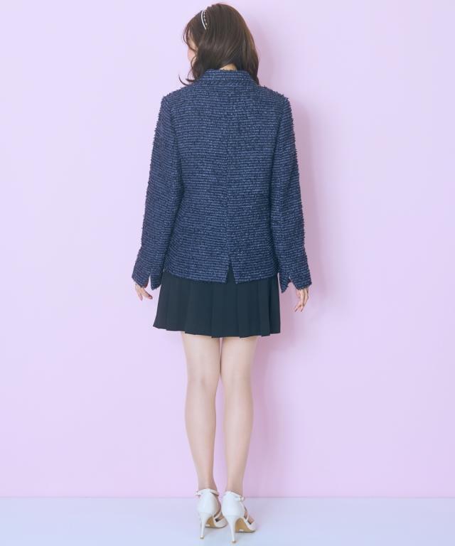 ジャケット アウター レディース ツイード調ダブル テーラード marun | L/LL/3L/4L/5L | ニッセン nissen_18