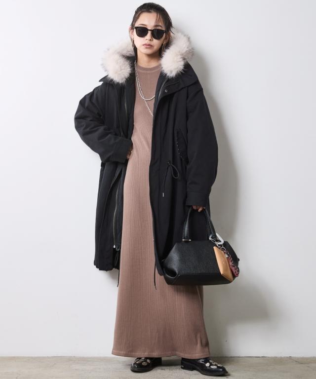 衣装 ロング マキシ レディース テープレコーダー シックス瓦 ひざ下 | M〜5L | ニッセン nissen