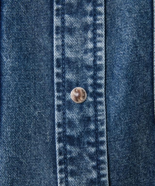 シャツ ブラウス レディース ソフト デニム シックスタイル | M〜5L