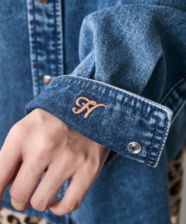 シャツ ブラウス レディース ソフト デニム シックスタイル | M〜5L