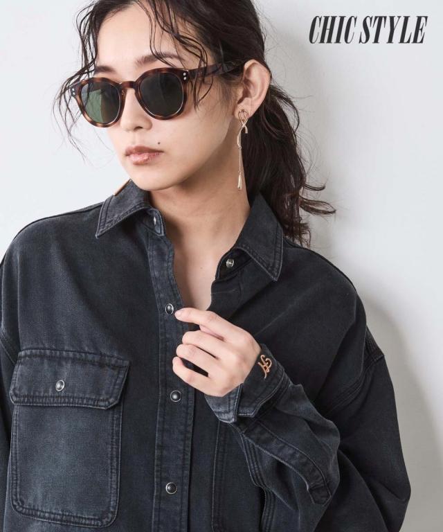 シャツ ブラウス レディース ソフト デニム シックスタイル | 6L/8L/10L | ニッセン nissen