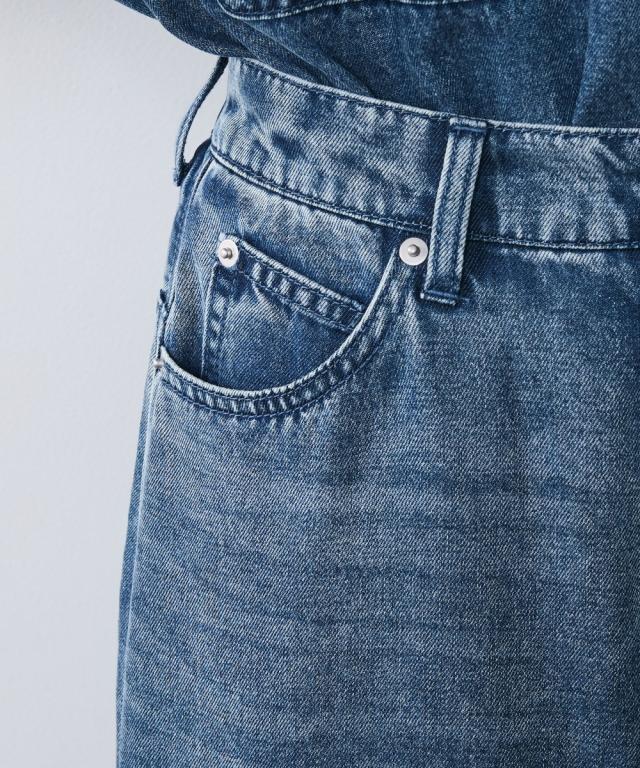 ロングスカート レディース ソフト デニム マキシ スカート シックスタイル マキシスカート 長め ロンスカ | 6L/8L/10L | ニッセン nissen_14
