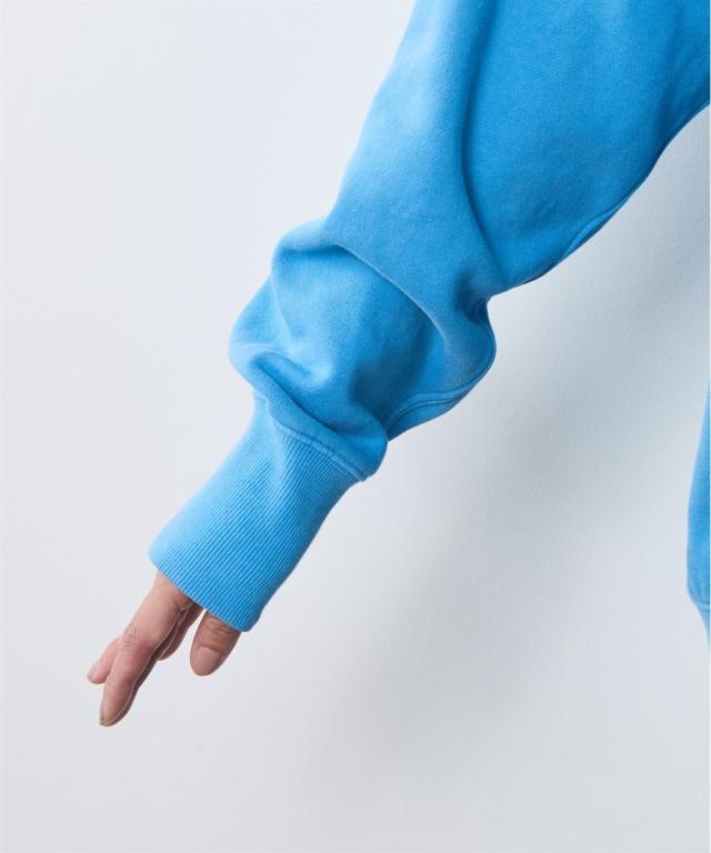 パーカー レディース 綿100％ ピグメント染裏起毛フーディ シック