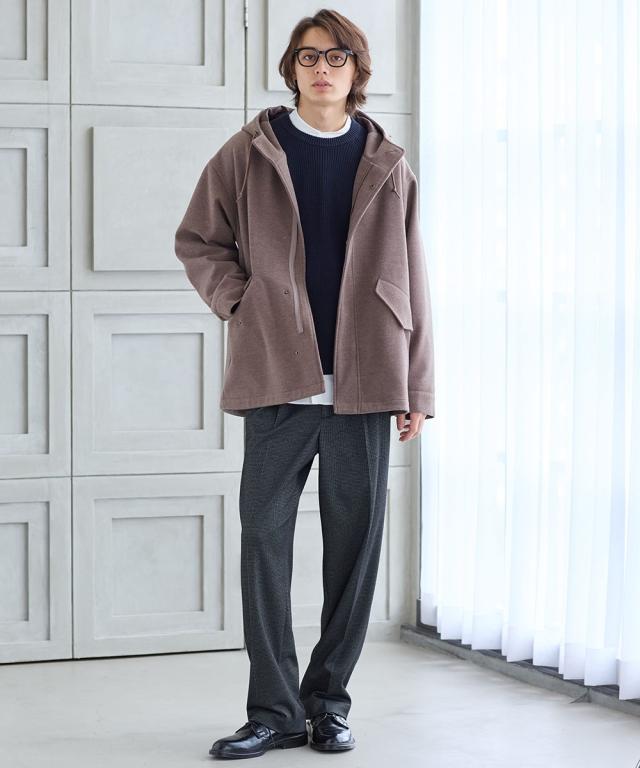 コート アウター メンズ ニット メルトンフード付 冬 大きいサイズ | 3L〜10L | ニッセン nissen_9