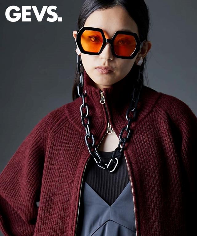 ニット セーター レディース ハイネック ジップアップ GEVS. | 6L/8L/10L | ニッセン nissen