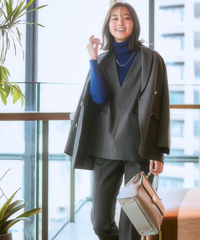 スーツ レディース ダブルブレスト ジャケット 3点セット ＋ ベスト