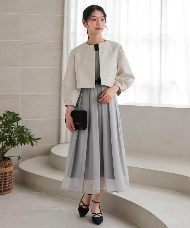 パーティドレス ワンピース レディース 結婚式 パーティー ドレス ウエスト レース デザイン ノースリーブ 春 夏 秋 冬 二次会 | LL/3L | ニッセン nissen_6