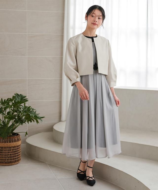 パーティドレス ワンピース レディース 結婚式 パーティー ドレス ウエスト レース デザイン ノースリーブ 春 夏 秋 冬 二次会 | 4L/5L | ニッセン nissen_7