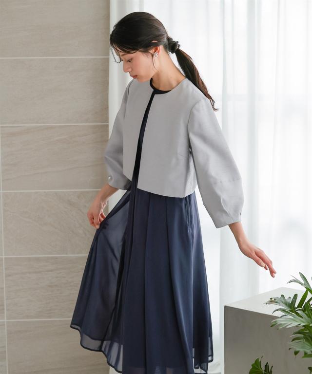 パーティドレス ワンピース レディース 結婚式 パーティー ドレス ウエスト レース デザイン ノースリーブ 春 夏 秋 冬 二次会 | 4L/5L | ニッセン nissen_16