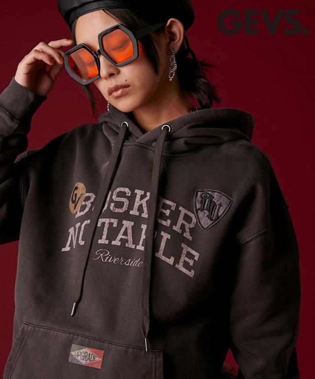 パーカー レディース ピグメント染ロゴ プリント フーディ GEVS. 秋 冬 フーディ | 6L/8L/10L | ニッセン nissen