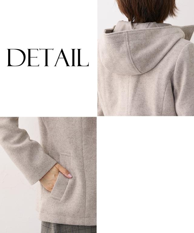 ジャケット アウター レディース 大きい胸専用 フード付 コート