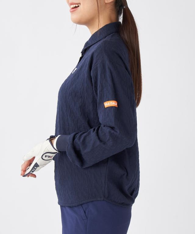 FILAGOLF スポーツウェア トップス レディース 長袖 ジャガード