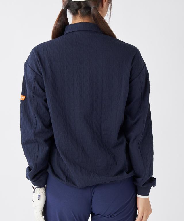 FILAGOLF スポーツウェア トップス レディース 長袖 ジャガード