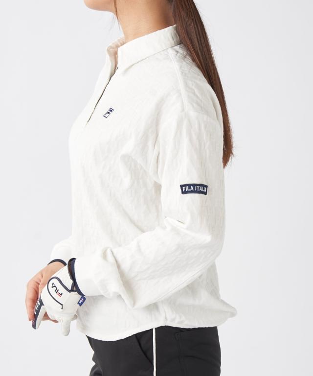 FILAGOLF スポーツウェア トップス レディース 長袖 ジャガード