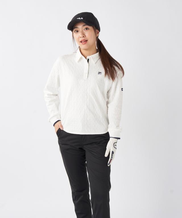 FILAGOLF スポーツウェア トップス レディース 長袖 ジャガード