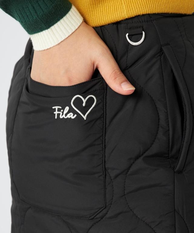 FILAGOLF スポーツウェア ボトムス レディース 中わた入りポリエステルタフタラップ スカート FILA GOLF 保温 冬 | 3L〜4L相当/5L〜6L相当 | ニッセン nissen_3