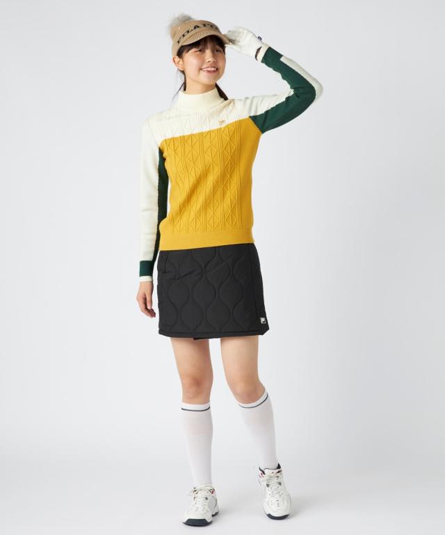 FILAGOLF スポーツウェア ボトムス レディース 中わた入りポリエステルタフタラップ スカート FILA GOLF 保温 冬 | 3L〜4L相当/5L〜6L相当 | ニッセン nissen_18
