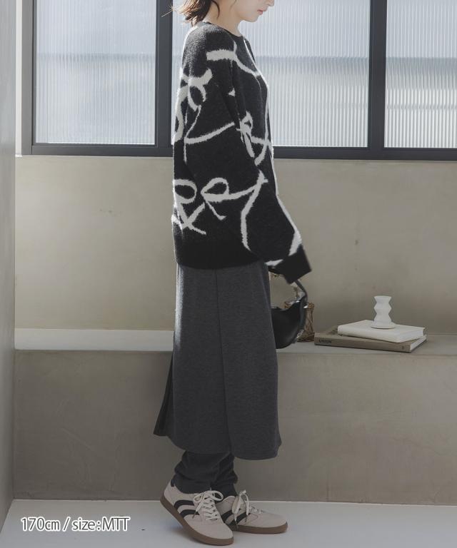 パンツ トールサイズ レディース 高身長 スカート 付 Essenave 冬 大きいサイズ ボトムス ズボン | LL/3L | ニッセン nissen_4
