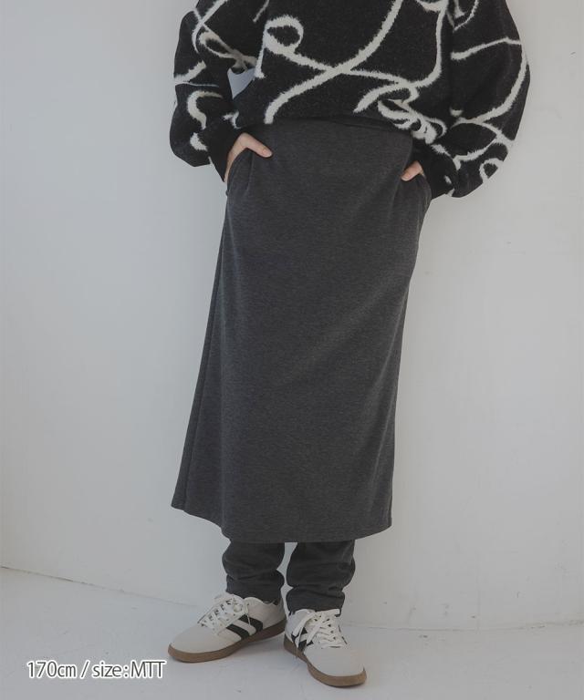 パンツ トールサイズ レディース 高身長 スカート 付 Essenave 冬 大きいサイズ ボトムス ズボン | LL/3L | ニッセン nissen_6