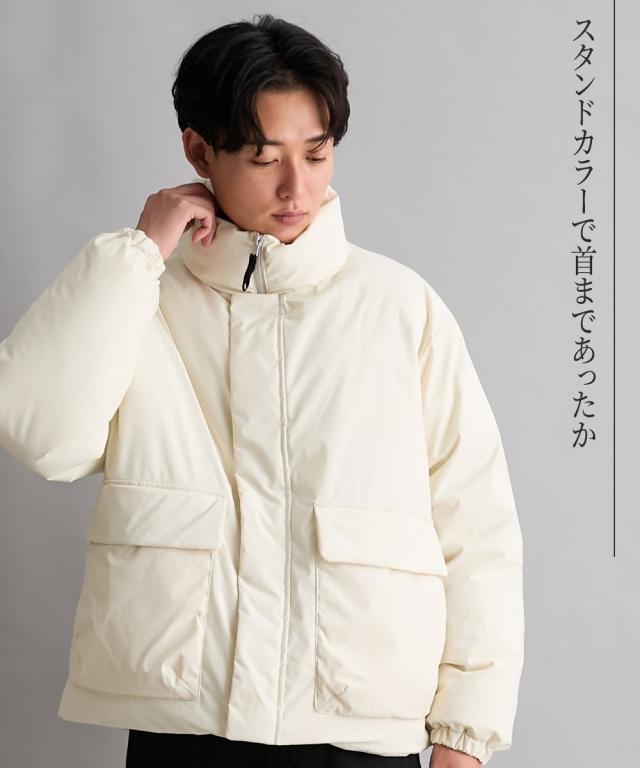 ブルゾン アウター メンズ 軽量中わたスタンド ストレッチ 耐水 透湿 裾紐付き 冬 | M/L/LL | ニッセン nissen_2