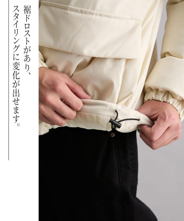 ブルゾン アウター メンズ 軽量中わたスタンド ストレッチ 耐水 透湿 裾紐付き 冬 | M/L/LL | ニッセン nissen_5