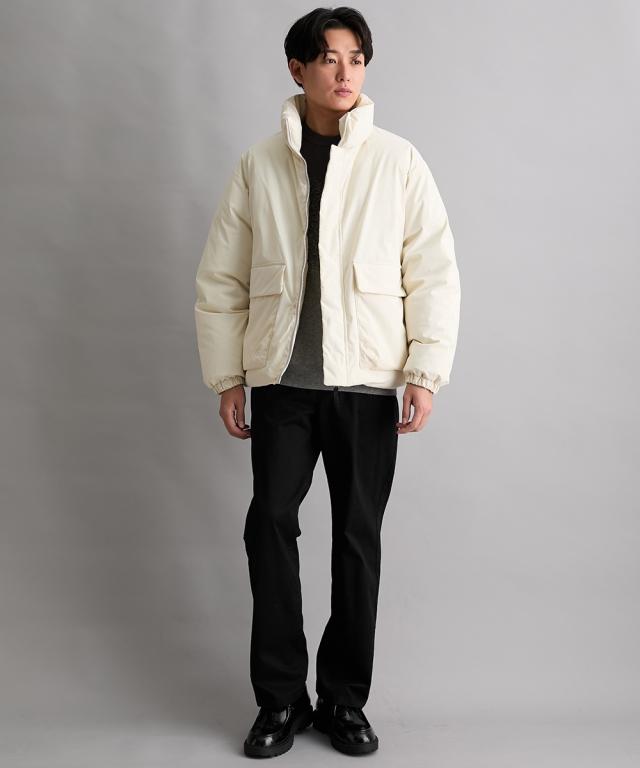 ブルゾン アウター メンズ 軽量中わたスタンド ストレッチ 耐水 透湿 裾紐付き 冬 | M/L/LL | ニッセン nissen_6
