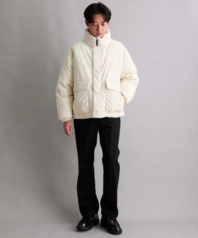 ブルゾン アウター メンズ 軽量中わたスタンド ストレッチ 耐水 透湿 裾紐付き 冬 | M/L/LL | ニッセン nissen_7