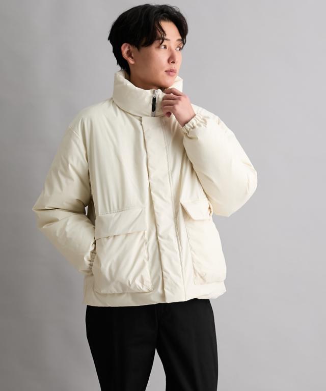 ブルゾン アウター メンズ 軽量中わたスタンド ストレッチ 耐水 透湿 裾紐付き 冬 | M/L/LL | ニッセン nissen_8