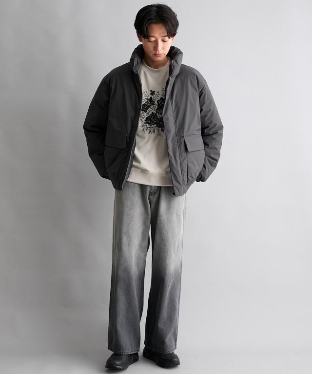 ブルゾン アウター メンズ 軽量中わたスタンド ストレッチ 耐水 透湿 裾紐付き 冬 | M/L/LL | ニッセン nissen_10