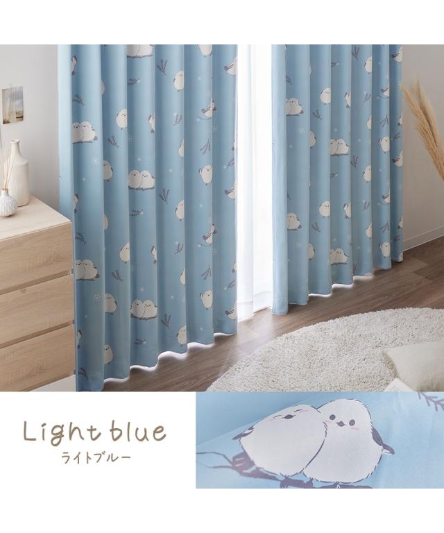 カーテンレース セット 4枚組 カーテン 1級遮光 遮熱 形態安定 ＆遮像 UVカット 採光 ミラー レース 4枚セット｜シマエナガ 雪の妖精 ニッセン nissen_18
