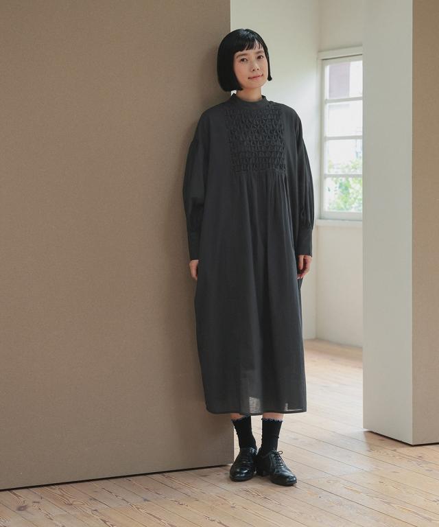 スーツ フォーマル レディース 入学式 卒業式 スモッキング刺繍 ワンピース ＋ラペル デザイン ジャケット アンサンブル 〔Neina〕 春 夏 秋 冬 ニッセン nissen_6