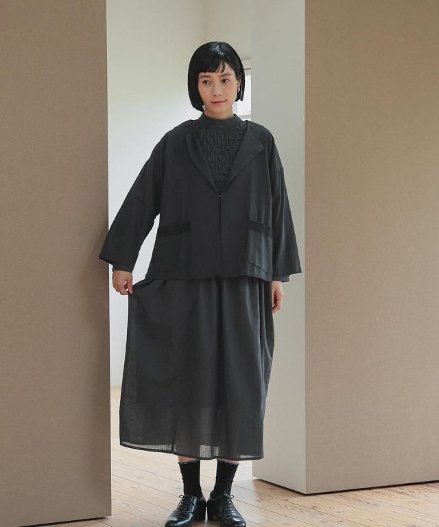 スーツ フォーマル レディース 入学式 卒業式 スモッキング刺繍 ワンピース ＋ラペル デザイン ジャケット アンサンブル 〔Neina〕 春 夏 秋 冬 ニッセン nissen_15
